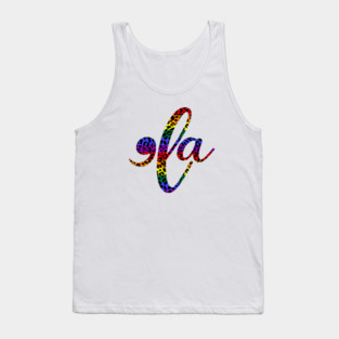 Comma la, Rainbow Flag, Leopard Print Tank Top