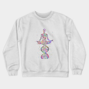 Yoga pose, DNA yoga pose Crewneck Sweatshirt