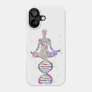 Yoga pose, DNA yoga pose Phone Case