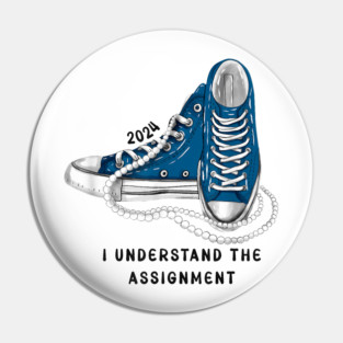 Funny Gifts Chucks And Pearls Harris Women Pin