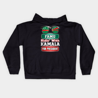 Ridin With Kamala Florida Famu Hbc Kids Hoodie
