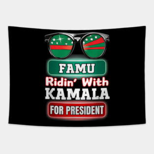 Ridin With Kamala Florida Famu Hbc Tapestry