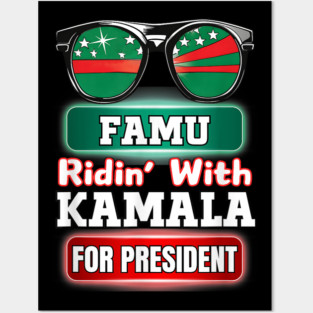 Ridin With Kamala Florida Famu Hbc Posters and Art
