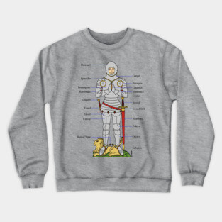 Plate Armour Circa 1430 Crewneck Sweatshirt