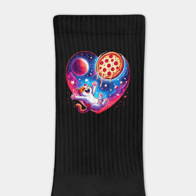 Cat Eating Pizza, Funny Pizza by logiamerch