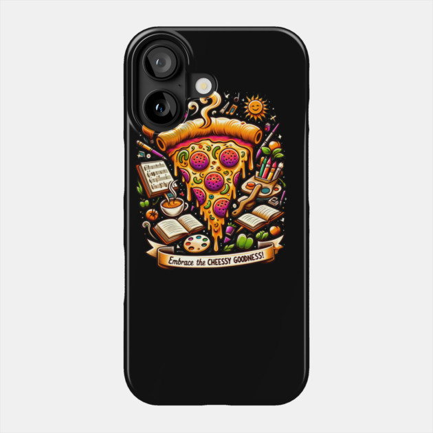 Pizza Lover Cheesy Goodness Phone Case by logiamerch