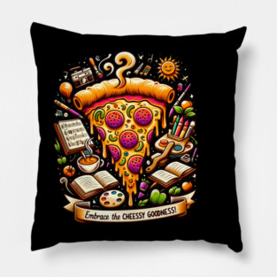 Pizza Lover Cheesy Goodness Pillow