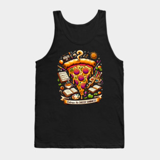 Pizza Lover Cheesy Goodness Tank Top