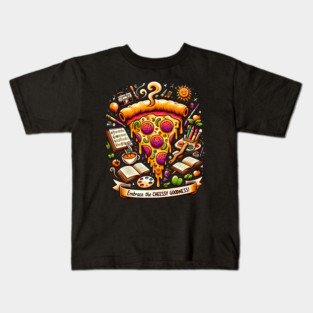 Pizza Lover Cheesy Goodness Kids T-Shirt