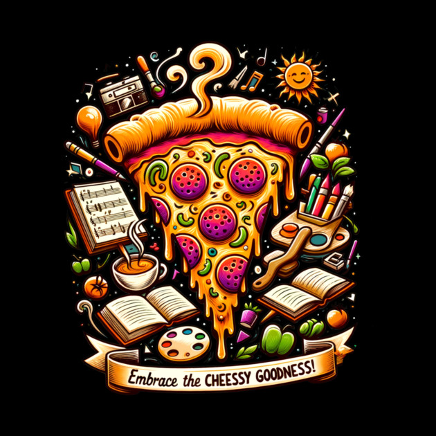 Pizza Lover Cheesy Goodness by logiamerch