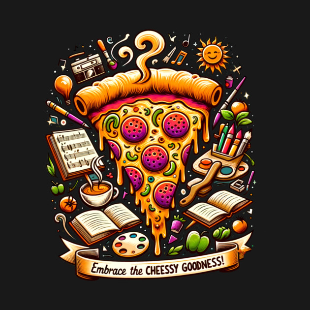 Pizza Lover Cheesy Goodness by logiamerch