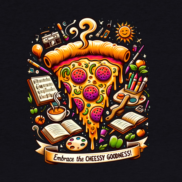 Pizza Lover Cheesy Goodness by logiamerch