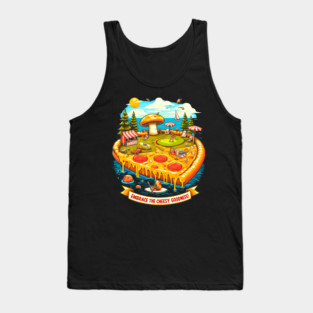 Pizza Lover Cheesy Goodnes Tank Top