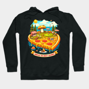 Pizza Lover Cheesy Goodnes Hoodie