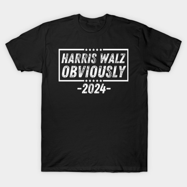 Harris-Walz-Obviously T-Shirt by BlackMeme94