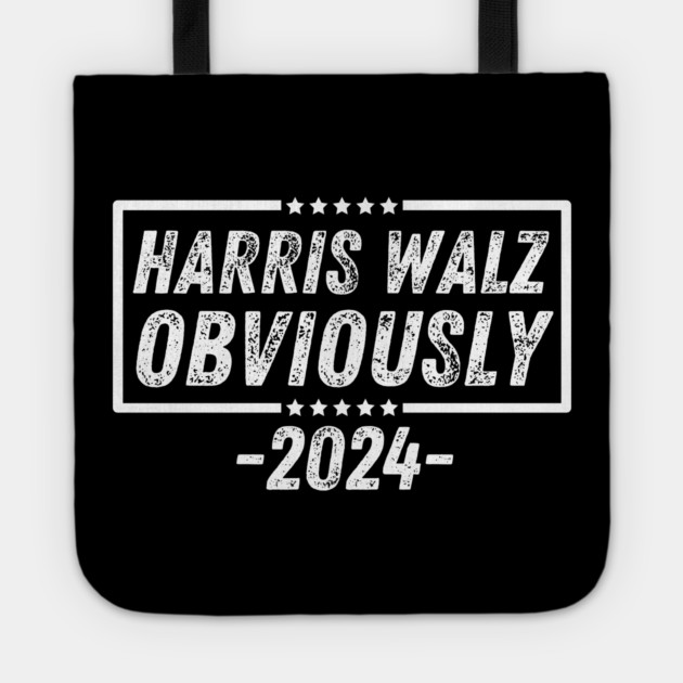 Harris-Walz-Obviously Tote by BlackMeme94
