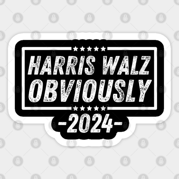 Harris-Walz-Obviously Sticker by BlackMeme94
