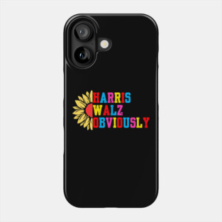Harris-Walz-Obviously Phone Case