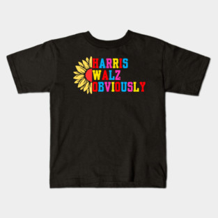 Harris-Walz-Obviously Kids T-Shirt