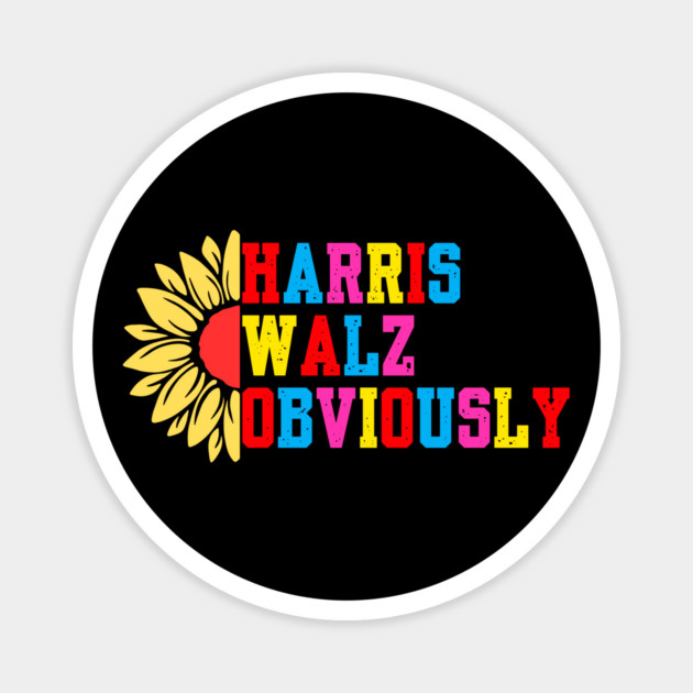 Harris-Walz-Obviously Magnet by BlackMeme94