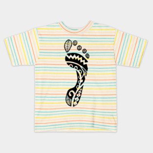 Maori footprint Kids T-Shirt