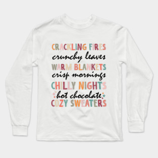 Fall Autumn Season Long Sleeve T-Shirt