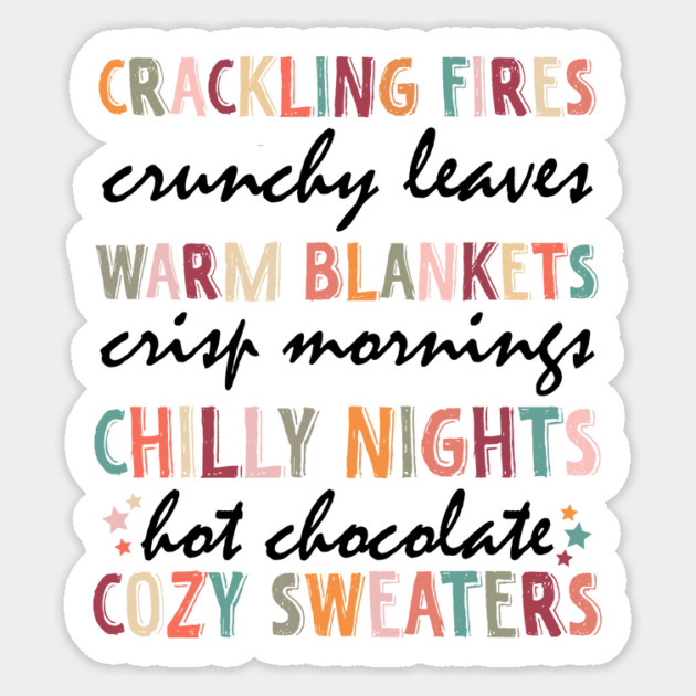 Fall Autumn Season Sticker by The WYLD Tribe