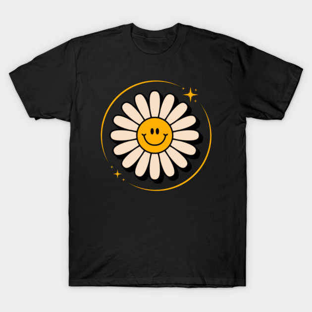 Flower Vintage 70s: Get Your Groove On with Retro Style! T-Shirt by BlackMeme94