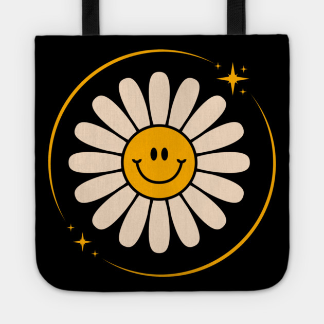 Flower Vintage 70s: Get Your Groove On with Retro Style! Tote by BlackMeme94
