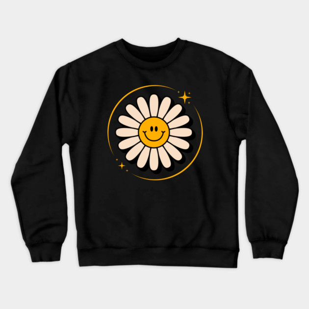 Flower Vintage 70s: Get Your Groove On with Retro Style! Crewneck Sweatshirt by BlackMeme94
