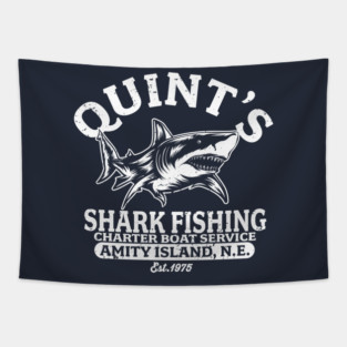 Quint's Shark Fishing Tapestry