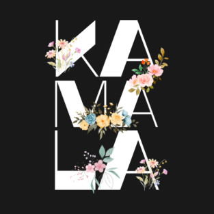 Kamala Harris Vintage Floral Feminine First Female President T-Shirt