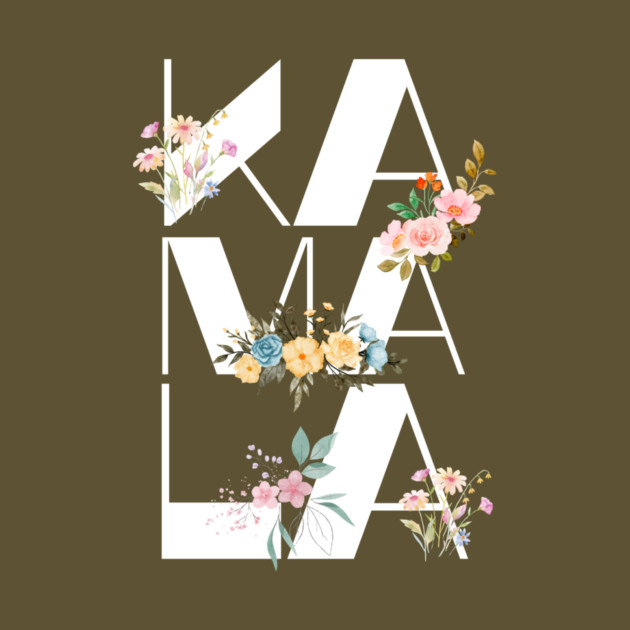 Kamala Harris Vintage Floral Feminine First Female President by The WYLD Tribe