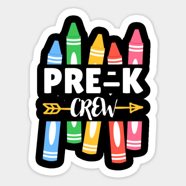 Back To School Pre-K Crew Sticker by The WYLD Tribe
