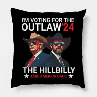 trump-vance-outlaw-hillbilly Pillow
