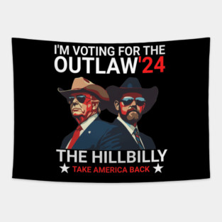 trump-vance-outlaw-hillbilly Tapestry