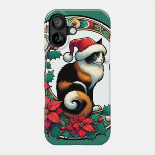 Christmas Calico Cat Phone Case