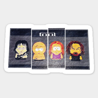 Tool Cartoon Parody Sticker