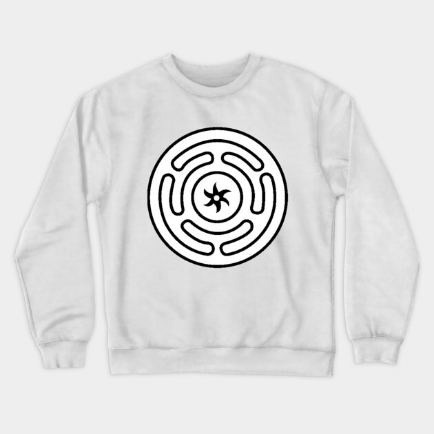 Hecate's Wheel Crewneck Sweatshirt by DickinsonDesign