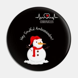 Heartbeat Chronicles Snowman Christmas Design 1 Pin