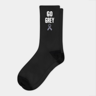 Go Wear Grey In May For Brain Cancer Awareness Socks