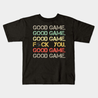 Good Game Good Game Good Game Funny Hockey Kids T-Shirt