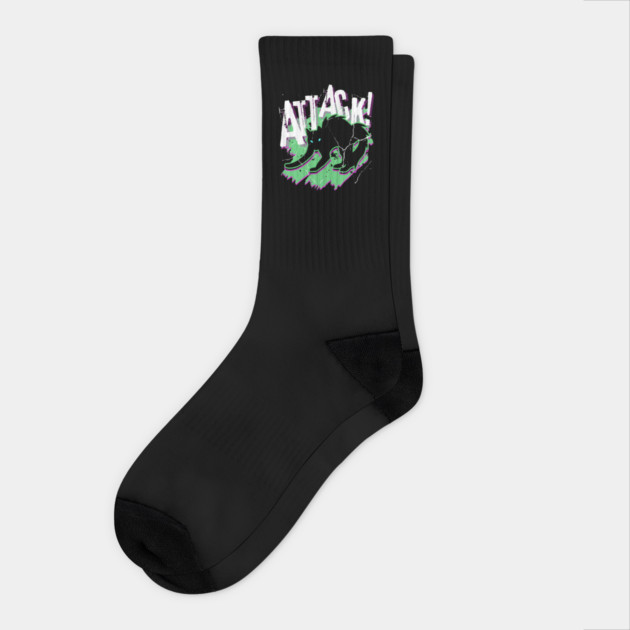 Attack Cat! Socks by casualteesinc