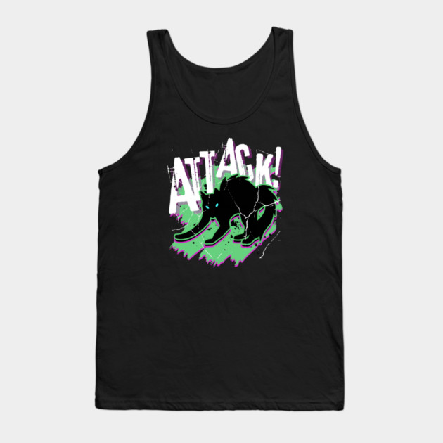 Attack Cat! Tank Top by casualteesinc