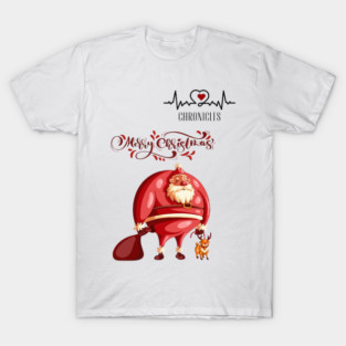 Heartbeat Chronicles Santa Christmas Design 1 T-Shirt