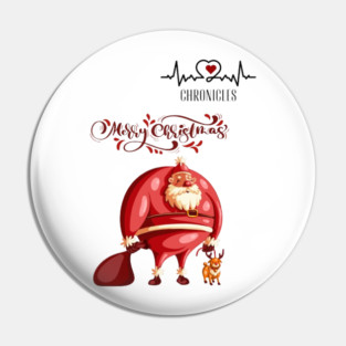 Heartbeat Chronicles Santa Christmas Design 1 Pin
