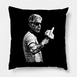 Anthony Bourdain retro Pillow