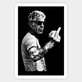 Anthony Bourdain retro Sticker