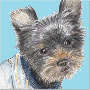 Elton in blue Posters and Art