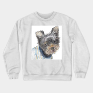 Elton in White Crewneck Sweatshirt